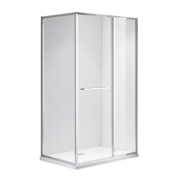 KABINA PRYSZNICOWA PROSTOKĄTNA KIRA CHROM 120X80 CM KIRA-120X80