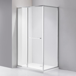 KABINA PRYSZNICOWA PROSTOKĄTNA KIRA CHROM 120X80 CM KIRA-120X80