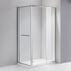 KABINA PRYSZNICOWA PROSTOKĄTNA KIRA CHROM 120X80 CM KIRA-120X80