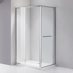 KABINA PRYSZNICOWA PROSTOKĄTNA KIRA CHROM 120X80 CM KIRA-120X80
