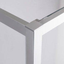 KABINA PRYSZNICOWA PROSTOKĄTNA KIRA CHROM 120X80 CM KIRA-120X80