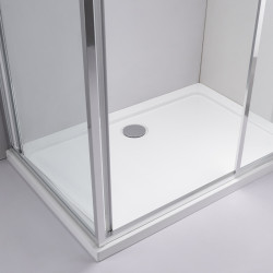 KABINA PRYSZNICOWA PROSTOKĄTNA KIRA CHROM 120X80 CM KIRA-120X80
