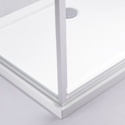 KABINA PRYSZNICOWA PROSTOKĄTNA KIRA CHROM 120X80 CM KIRA-120X80