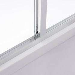 KABINA PRYSZNICOWA PROSTOKĄTNA KIRA CHROM 120X80 CM KIRA-120X80