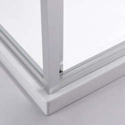 KABINA PRYSZNICOWA PROSTOKĄTNA KIRA CHROM 120X80 CM KIRA-120X80