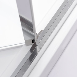 KABINA PRYSZNICOWA PROSTOKĄTNA KIRA CHROM 120X80 CM KIRA-120X80