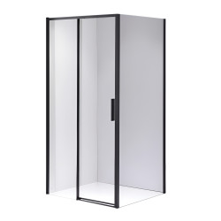 KABINA PRYSZNICOWA PROSTOKĄTNA SUPER SLIM NOVA CZARNA 120x90 CM 6 MM NOVA-BL-120X90