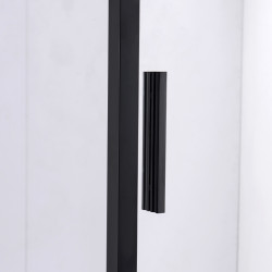 KABINA PRYSZNICOWA PROSTOKĄTNA SUPER SLIM NOVA CZARNA 120x90 CM 6 MM NOVA-BL-120X90