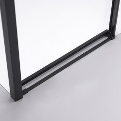 KABINA PRYSZNICOWA PROSTOKĄTNA SUPER SLIM NOVA CZARNA 120x90 CM 6 MM NOVA-BL-120X90