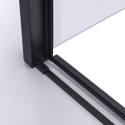 KABINA PRYSZNICOWA PROSTOKĄTNA SUPER SLIM NOVA CZARNA 120x90 CM 6 MM NOVA-BL-120X90