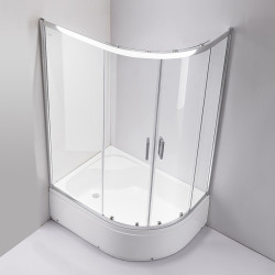KABINA PRYSZNICOWA Z BRODZIKIEM MAJA PRAWA CHROM 115x85 CM 5MM MAJA-CH-R-115X85