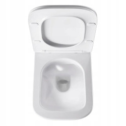 ZESTAW PODTYNKOWY WC STELAŻ GEBERIT DUOFIX MISKA AQUA-WH-03 PRZYCISK BIAŁY ZES-AQUA-5