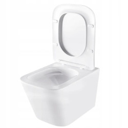 ZESTAW PODTYNKOWY WC STELAŻ GEBERIT DUOFIX MISKA AQUA-WH-03 PRZYCISK CZARNY ZES-AQUA-7