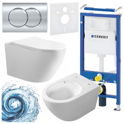 ZESTAW PODTYNKOWY WC STELAŻ GEBERIT DUOFIX MISKA MIZU-WH-TR-03 PRZYCISK DELTA 01 CHROM
