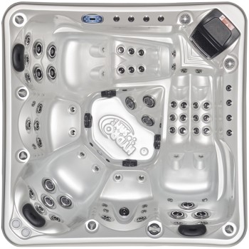 JACUZZI OGRODOWE WANNA SPA745 2000x2000 Biała perła antracyt