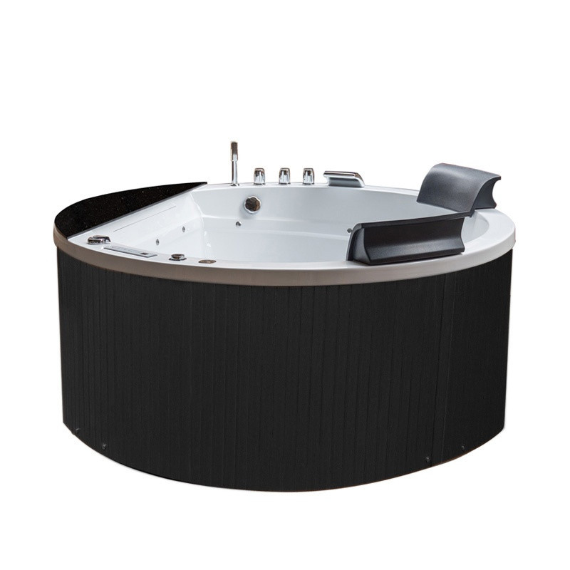 WANNA Z HYDROMASAŻEM DELLA 916 Z OBUDOWĄ CZARNĄ 155x155 CM DELLA-916-155-OBU-BL