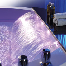 WANNA Z HYDROMASAŻEM DELLA 916 Z OBUDOWĄ CZARNĄ 155x155 CM DELLA-916-155-OBU-BL