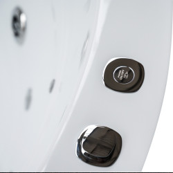 WANNA Z HYDROMASAŻEM DELLA 916 Z OBUDOWĄ CZARNĄ 155x155 CM DELLA-916-155-OBU-BL