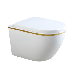 MISKA WC WISZĄCA TORNADO MIZU-WH-GL-TR-02 BIAŁA DESKA WOLNOOPADAJĄCA DUROPLAST MIZU-WH-GL-TR-02