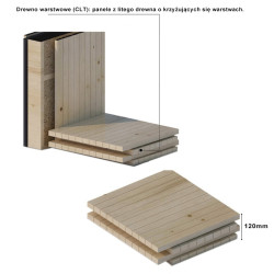 SAUNA OGRODOWA FIŃSKA ALTANKA ESPO-COFFE Z PIECEM 8kW 6-8 OSOBOWA 236x213 CM ESPO-COFFE