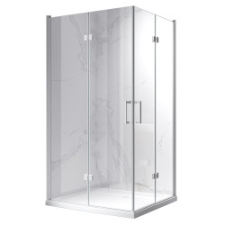 KABINA PRYSZNICOWA PROSTOKĄTNA KZ12B BIAŁA 100x80 CM KZ12B-WH-100X80