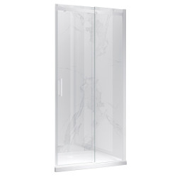 DRZWI PRYSZNICOWE KZ09B BIAŁY 105-110 CM 8 MM KZ09B-WH-110