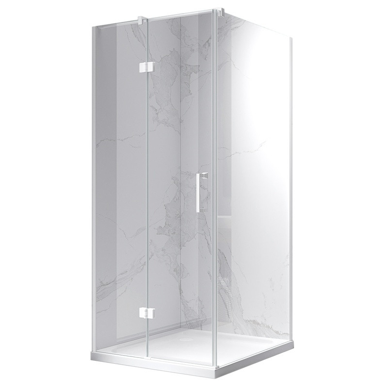 KABINA PRYSZNICOWA KWADRATOWA KZ01C BIAŁA 90x90 CM KZ01C-WH-90