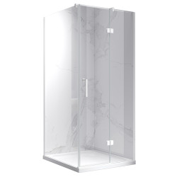 KABINA PRYSZNICOWA KWADRATOWA KZ01C BIAŁA 90x90 CM KZ01C-WH-90