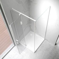KABINA PRYSZNICOWA KWADRATOWA KZ01C BIAŁA 90x90 CM KZ01C-WH-90