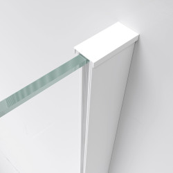 KABINA PRYSZNICOWA PROSTOKĄTNA KZ03A BIAŁA 100x90 CM KZ03A-WH-100X90