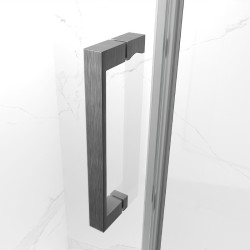 DRZWI PRYSZNICOWE KZ09B SZCZOTKOWANA STAL 105-110 CM 8 MM KZ09B-GR-BR-110