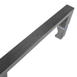 DRZWI PRYSZNICOWE KZ09E SZCZOTKOWANA STAL 135-140 CM 8 MM KZ09E-GR-BR-140
