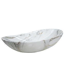 UMYWALKA NABLATOWA CERAMICZNA MARMUROWA OWALNA LAVI-MAR1-625 LAVI-MAR1-625