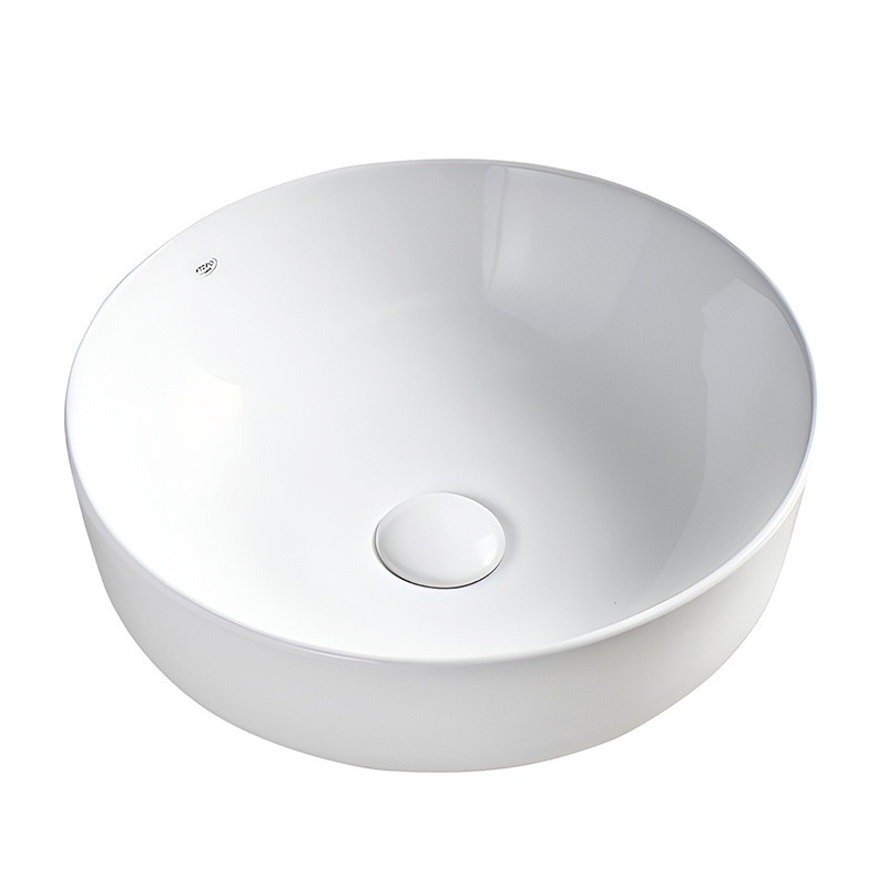 UMYWALKA NABLATOWA CERAMICZNA OKRĄGŁA FINO-WH-415 BIAŁA FINO-WH-415