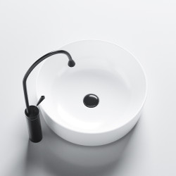 UMYWALKA NABLATOWA CERAMICZNA OKRĄGŁA FINO-WH-415 BIAŁA FINO-WH-415