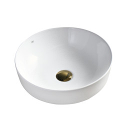 UMYWALKA NABLATOWA CERAMICZNA OKRĄGŁA FINO-WH-415 BIAŁA FINO-WH-415