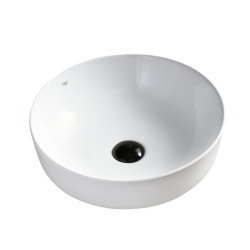 UMYWALKA NABLATOWA CERAMICZNA OKRĄGŁA FINO-WH-415 BIAŁA FINO-WH-415