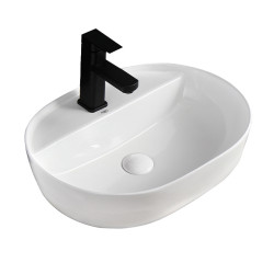 UMYWALKA NABLATOWA CERAMICZNA OWALNA EMI-WH-605 BIAŁY EMI-WH-605