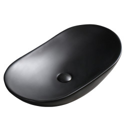 UMYWALKA NABLATOWA CERAMICZNA OWALNA LAVI-MTB-625 CZARNY MAT LAVI-MTB-625