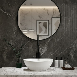 UMYWALKA NABLATOWA CERAMICZNA OWALNA LUMO-WH-405 BIAŁA LUMO-WH-405