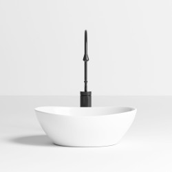 UMYWALKA NABLATOWA CERAMICZNA OWALNA LUMO-WH-405 BIAŁA LUMO-WH-405