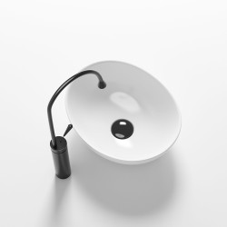 UMYWALKA NABLATOWA CERAMICZNA OWALNA LUMO-WH-405 BIAŁA LUMO-WH-405