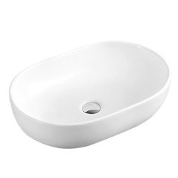 UMYWALKA NABLATOWA CERAMICZNA OWALNA NEO-WH-480 BIAŁY NEO-WH-480
