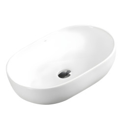 UMYWALKA NABLATOWA CERAMICZNA OWALNA NEO-WH-605 BIAŁY NEO-WH-605