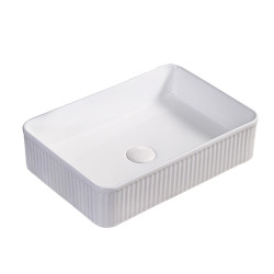 UMYWALKA NABLATOWA CERAMICZNA PROSTOKĄTNA AURA-WH-500 BIAŁA AURA-WH-500