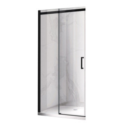 DRZWI PRYSZNICOWE KZ09F CZARNE 145-150 CM 8 MM KZ09F-BL-150