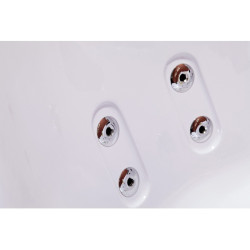 WANNA Z HYDROMASAŻEM Z PODGRZEWACZEM TIGA 604H BIAŁA 152x152 CM