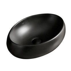 UMYWALKA NABLATOWA CERAMICZNA OWALNA CARI-MTB-500 CZARNA MAT CARI-MTB-500