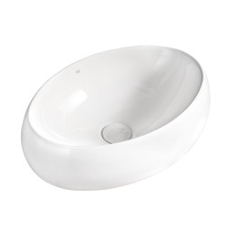 UMYWALKA NABLATOWA CERAMICZNA OWALNA CARI-WH-500 BIAŁA CARI-WH-500