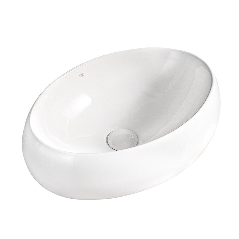 UMYWALKA NABLATOWA CERAMICZNA OWALNA CARI-WH-500 BIAŁA CARI-WH-500
